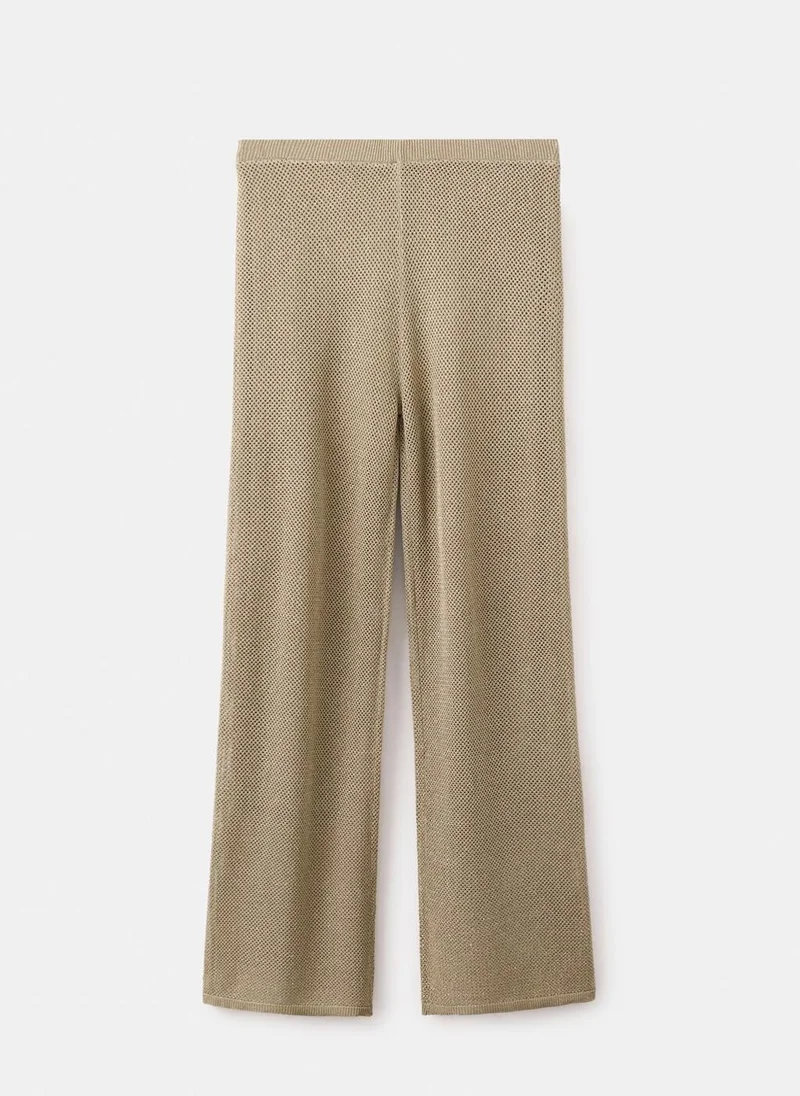 Mango  Knit trousers with mid-rise for Women | Best Price UAE